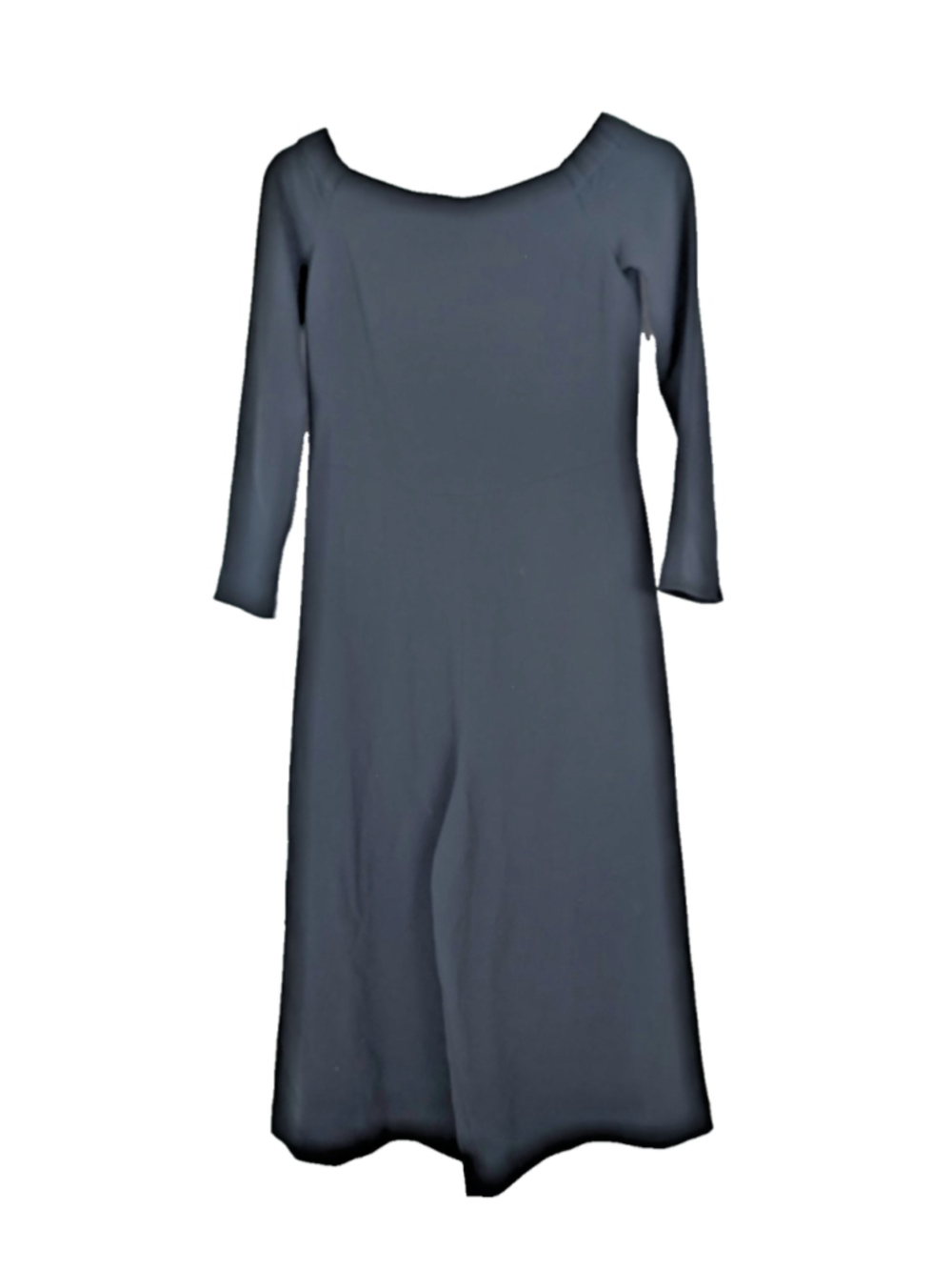Tibi Wide Leg Off Shoulder Cropped Jumpsuit Size 2 Black Classic Minimalist